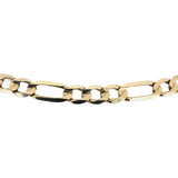 10k Yellow Gold 17.6g Solid 6mm Figaro Link Chain Necklace 19"