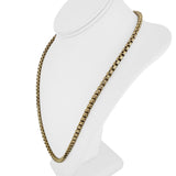 14k Yellow Gold 28.4g Milor Thick 5mm Rounded Box Link Chain Necklace Italy 24"
