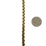 14k Yellow Gold 28.4g Milor Thick 5mm Rounded Box Link Chain Necklace Italy 24"