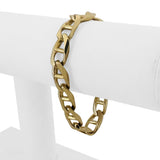 14k Yellow Gold 31.7g Solid Heavy 9.5mm Vintage Mariner Link Bracelet 7"