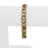 14k Yellow Gold 31.7g Solid Heavy 9.5mm Vintage Mariner Link Bracelet 7"