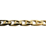 14k Yellow Gold 31.7g Solid Heavy 9.5mm Vintage Mariner Link Bracelet 7"