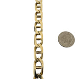 14k Yellow Gold 31.7g Solid Heavy 9.5mm Vintage Mariner Link Bracelet 7"