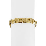 14k Yellow Gold 31.7g Solid Heavy 9.5mm Vintage Mariner Link Bracelet 7"