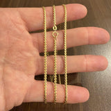 18k Yellow Gold 18.4g Vintage UnoAErre Serpentine Link Chain Necklace Italy 28"