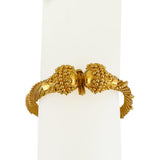 22k Yellow Gold 30.5g Ladies Beaded Mesh Spiral Twist Bracelet 8"