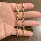 David Yurman 18k Yellow Gold 45g Solid Heavy Box Link Chain Necklace 18"
