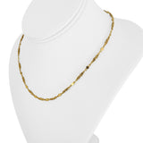 24k Pure Yellow Gold 13.8g Solid Vintage 2.8mm Fancy Link Chain Necklace 17"