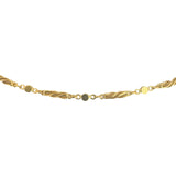 24k Pure Yellow Gold 13.8g Solid Vintage 2.8mm Fancy Link Chain Necklace 17"
