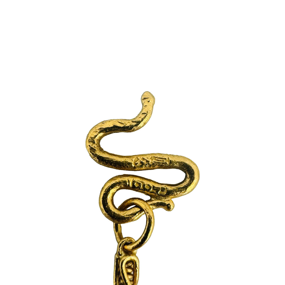 24k Pure Yellow Gold 13.8g Solid Vintage 2.8mm Fancy Link Chain Necklace 17"