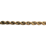 18k Yellow Gold 6.7g Vintage 4mm Rope Bracelet 8.25"