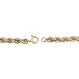 18k Yellow Gold 6.7g Vintage 4mm Rope Bracelet 8.25"
