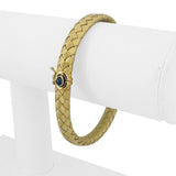 18k Yellow Gold 23g Solid Heavy Vintage Woven Mesh Bracelet Italy 7.5"
