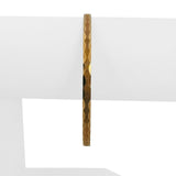 18k Yellow Gold 9.4g Solid Vintage 3.5mm Fancy Bangle Bracelet Italy 7.85"