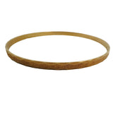18k Yellow Gold 9.4g Solid Vintage 3.5mm Fancy Bangle Bracelet Italy 7.85"