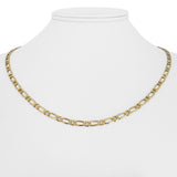 18k Yellow Gold 15.6g Solid Vintage 3.5mm Curb Link Chain Necklace Italy 19.5"
