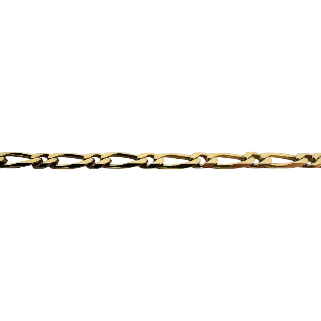 18k Yellow Gold 15.6g Solid Vintage 3.5mm Curb Link Chain Necklace Italy 19.5"