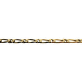 18k Yellow Gold 15.6g Solid Vintage 3.5mm Curb Link Chain Necklace Italy 19.5"