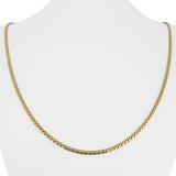 18k Yellow Gold 15.8g Vintage UnoAErre Serpentine Link Chain Necklace Italy 24"
