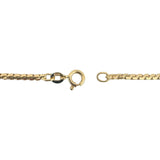 18k Yellow Gold 15.8g Vintage UnoAErre Serpentine Link Chain Necklace Italy 24"
