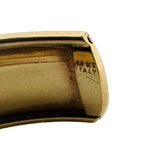 14k Yellow Gold 10.4g Vintage Flex Floral Cuff Bracelet Italy 6.5"