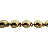 14k Yellow Gold 18.3g Vintage Polished 12mm Fancy Domed Link Bracelet Italy 7.5"