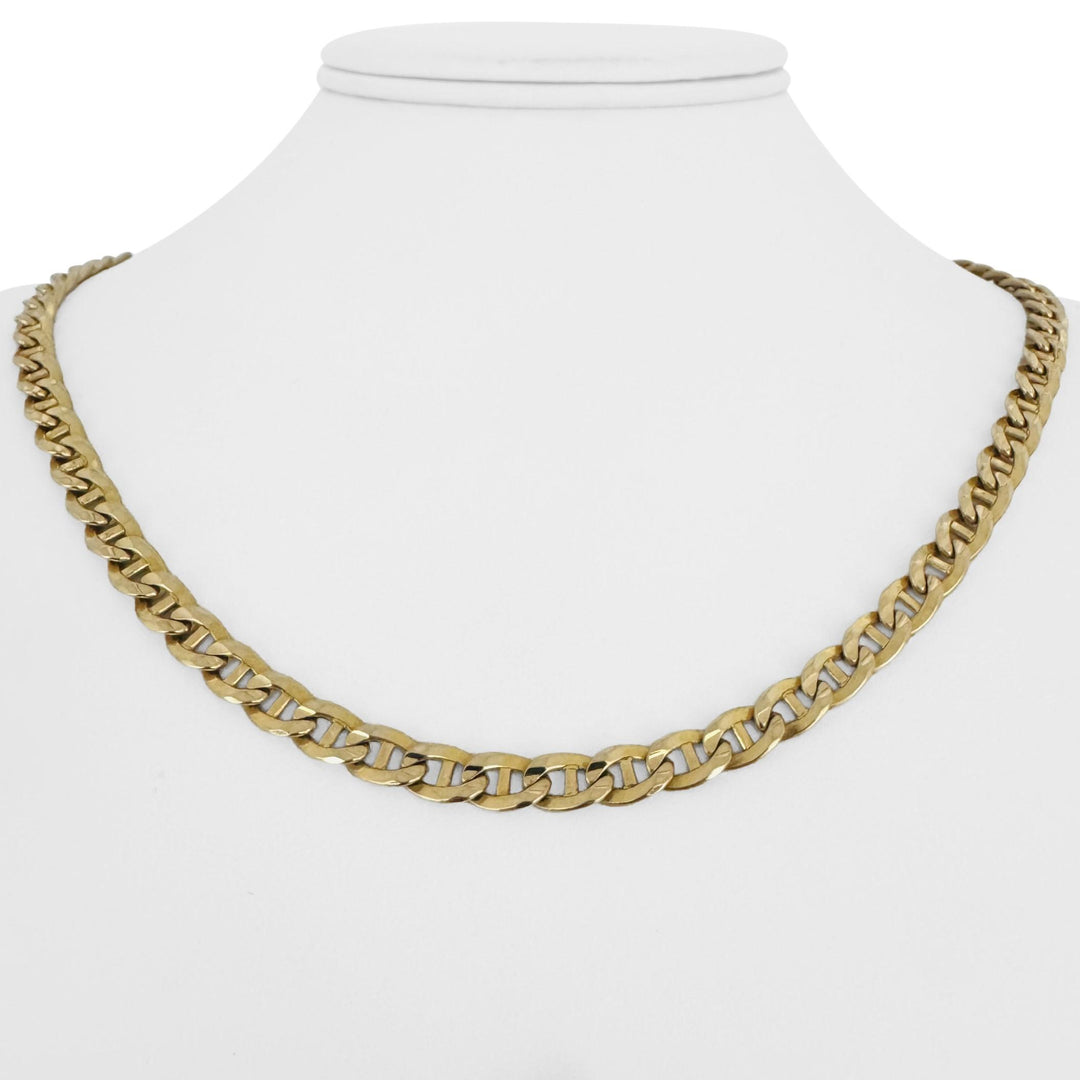 14k Yellow Gold 39.6g Solid Heavy Vintage 6mm Mariner Link Chain Necklace 20"