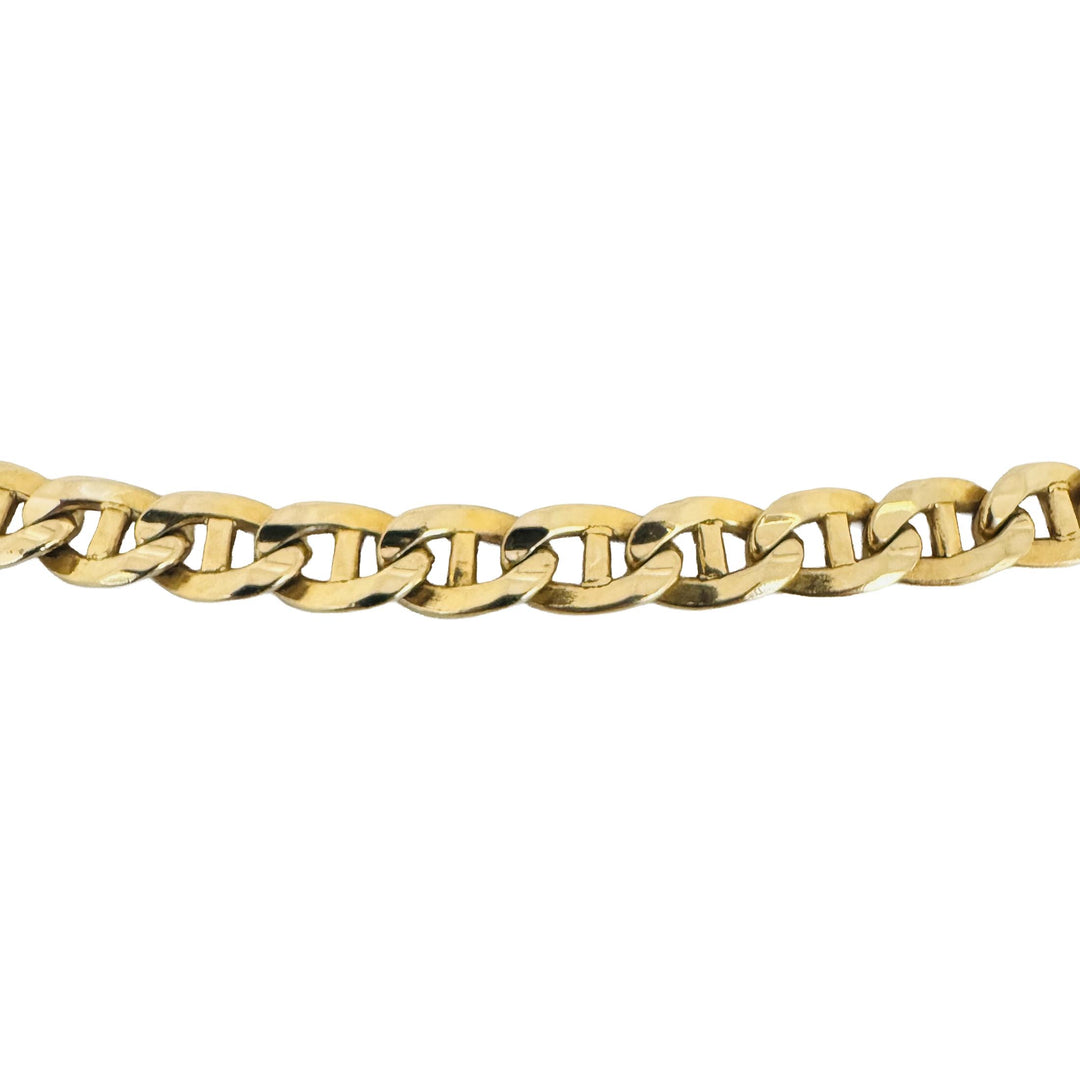 14k Yellow Gold 39.6g Solid Heavy Vintage 6mm Mariner Link Chain Necklace 20"