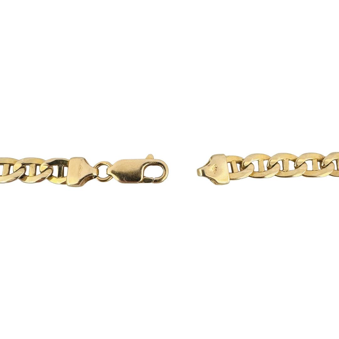14k Yellow Gold 39.6g Solid Heavy Vintage 6mm Mariner Link Chain Necklace 20"