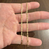 14k Yellow Gold 4.8g Thin Light Fancy Mariner Link Chain Necklace Italy 18"