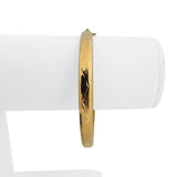 18k Yellow Gold 12.7g Vintage Diamond Cut 6mm Bangle Bracelet 7.25"