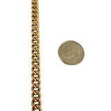 18k Yellow Gold 12.6g Solid Vintage 6mm Ladies Curb Link Bracelet 7"