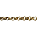 18k Yellow Gold 16g Solid 4mm Double Curb Link Chain Necklace 24"