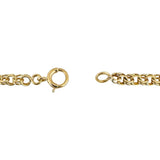 18k Yellow Gold 16g Solid 4mm Double Curb Link Chain Necklace 24"