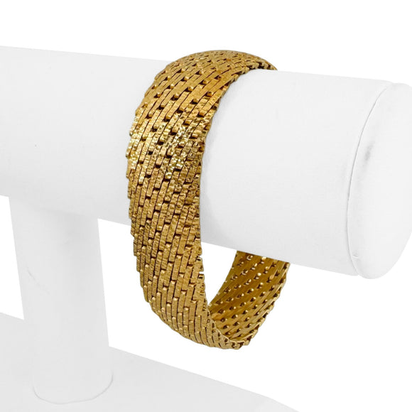18k Yellow Gold 58.5g Solid Very Heavy UnoAErre Fancy Link Bracelet Italy 7.5