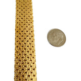 18k Yellow Gold 58.5g Solid Very Heavy UnoAErre Fancy Link Bracelet Italy 7.5"