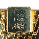 18k Yellow Gold 58.5g Solid Very Heavy UnoAErre Fancy Link Bracelet Italy 7.5"