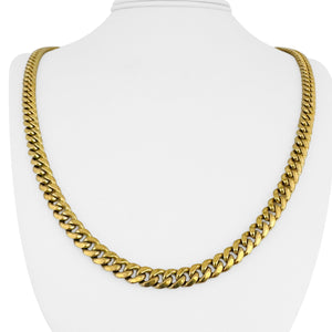 14k Yellow Gold 24.7g Semi Solid 6mm Cuban Link Chain Necklace 24"