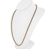 14k Yellow Gold 34.4g Solid Heavy Vintage 4.5mm Rope Chain Necklace 24"