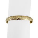 14k Yellow Gold 18.8g Solid Textured 8mm Omega Link Bracelet Italy 8"