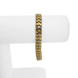 14k Yellow and White Gold 13g Ladies 8mm Fancy Link Bracelet 7"