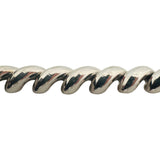 14k White Gold 12.2g Ladies Beveled 8.5mm San Marco Link Bracelet 7"