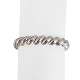 14k White Gold 12.2g Ladies Beveled 8.5mm San Marco Link Bracelet 7"