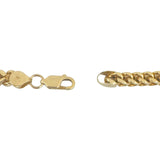 14k Yellow Gold 38g Thick Squared 5.5mm Men's Franco Link Chain Necklace 24"