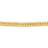 14k Yellow Gold 28.6g UnoAErre Vintage Thick Herringbone Necklace Italy 16.5"