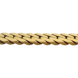 14k Yellow Gold 28.6g UnoAErre Vintage Thick Herringbone Necklace Italy 16.5"