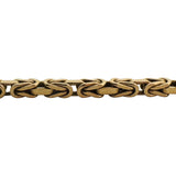 14k Yellow Gold 13g Solid Squared 2.5mm Byzantine Link Chain Necklace 20"