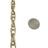 14k Yellow Gold 25.4g Solid Ladies 8mm Fancy Twisted Link Bracelet 7.5"