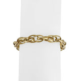 14k Yellow Gold 25.4g Solid Ladies 8mm Fancy Twisted Link Bracelet 7.5"