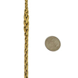 14k Yellow Gold 20.6g Vintage Graduated Ladies Wheat Link Necklace 16"